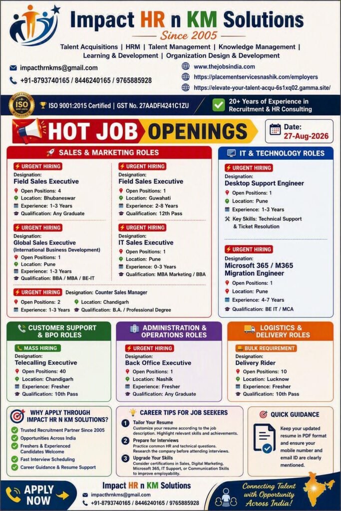 Placement Services in Nashik, Placement Consultancy in Nashik