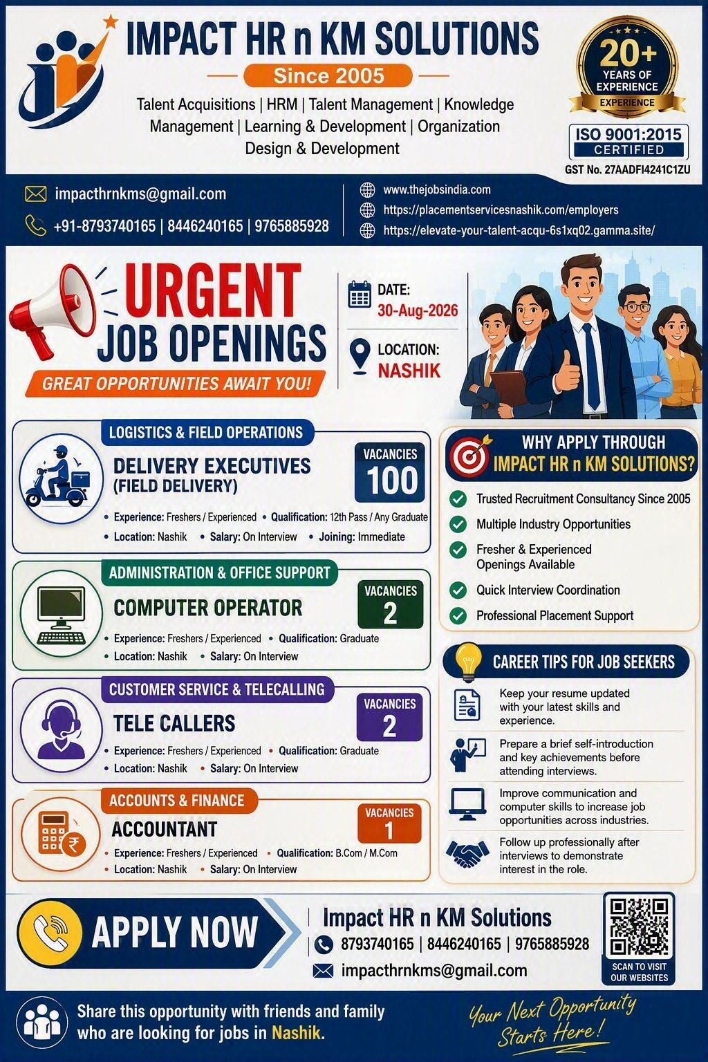 Placement Services in Nashik, Placement Consultancy in Nashik